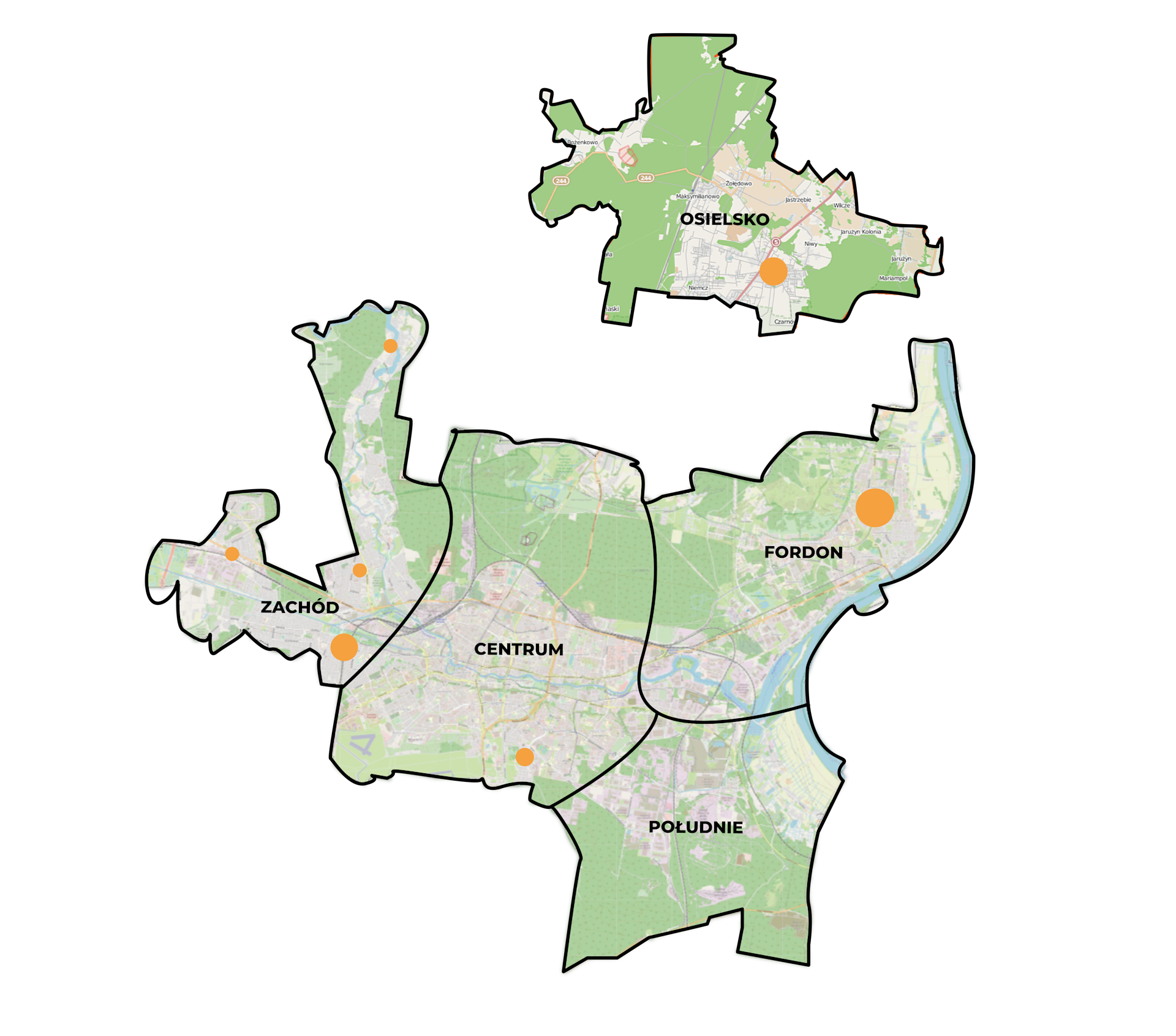 mapa inwestycji deweloperskich Bydgoszcz